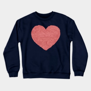 VALENTINE HEART MANDALA Crewneck Sweatshirt